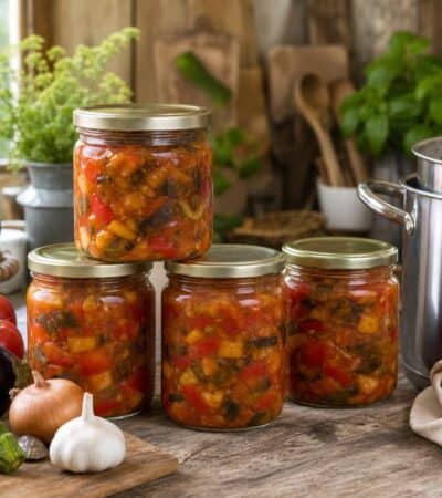 ratatouille en bocaux sans stérilisateur