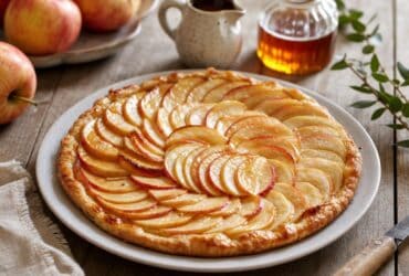 tarte fine aux pommes et sirop d erable