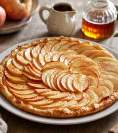 tarte fine aux pommes et sirop d erable