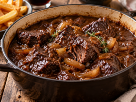 Carbonnade flamande aux oignons caramelises De la carbonnade flamande au bistrot français : pourquoi les traditions culinaires voisines gardent-elles leur identité?