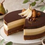 entremet poire au chocolat et speculoos