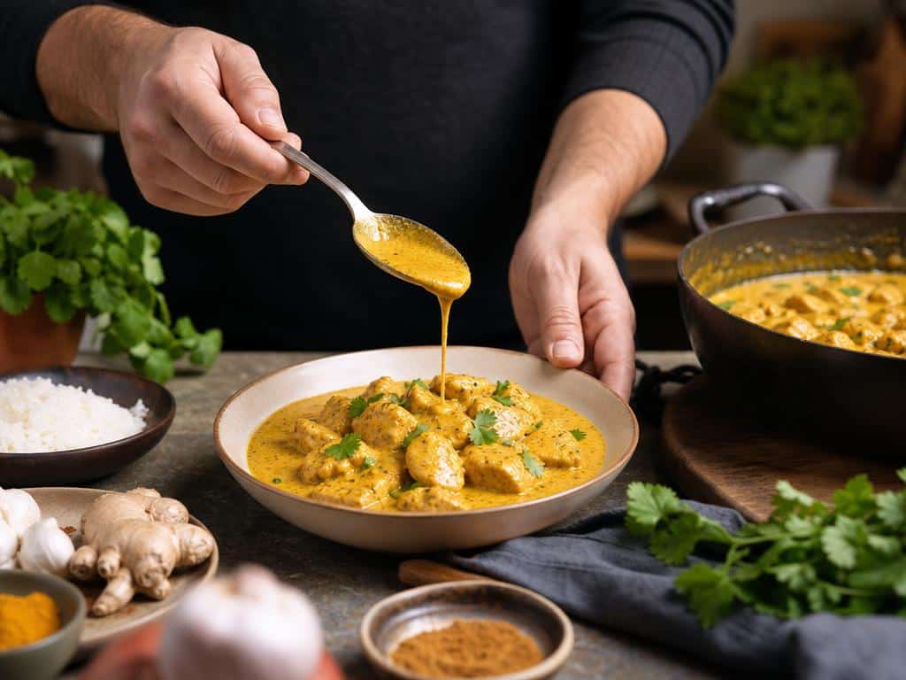 les conseils de cyril lignac pour reussir un poulet au curry
