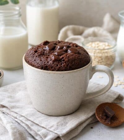 mug cake sans lait