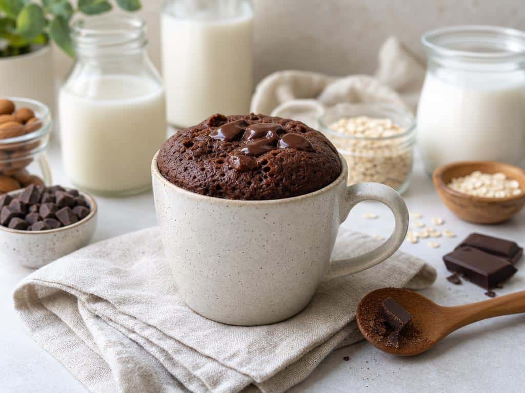 mug cake sans lait