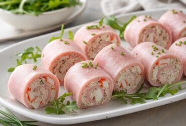 roules de jambon au surimi et au thon