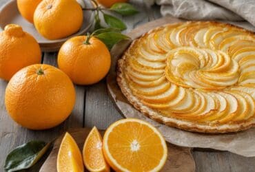 tarte fine a la pomme et a l orange
