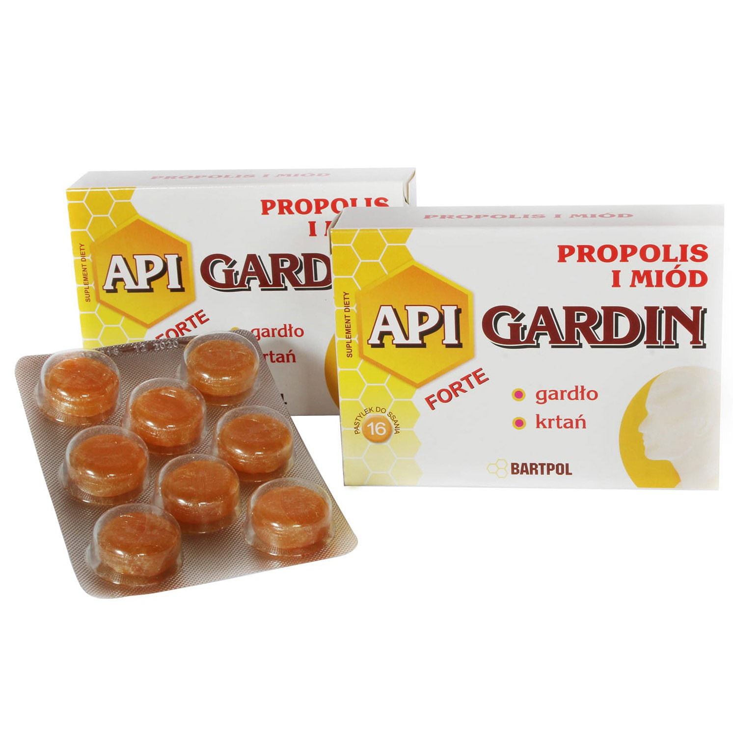 Propolis i miód pastylki apigardin