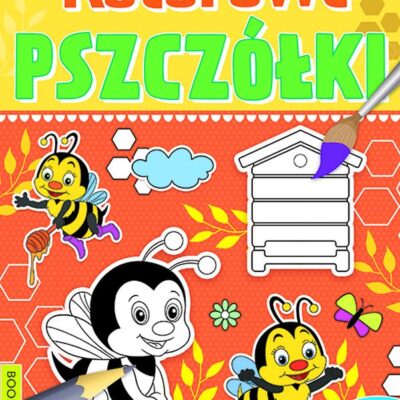 Kolorowanka kolorowe pszczółki