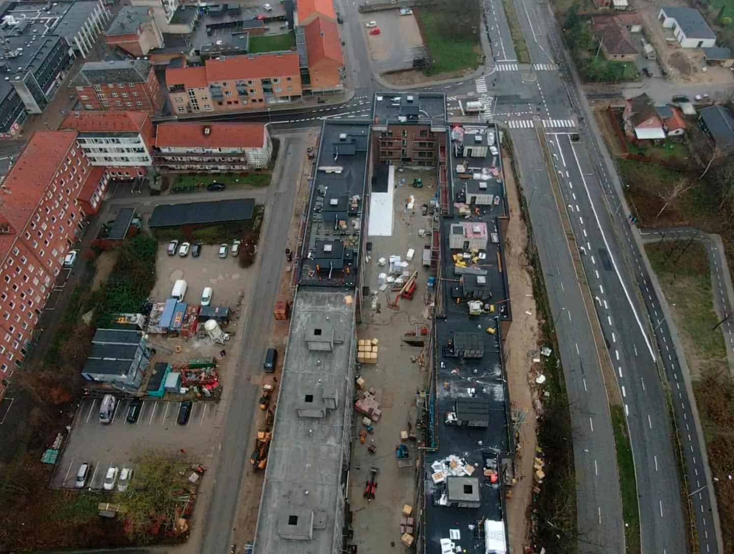 Byggeri fra luften