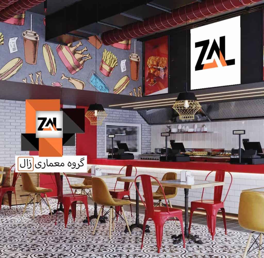 طراحی دکور فست فود