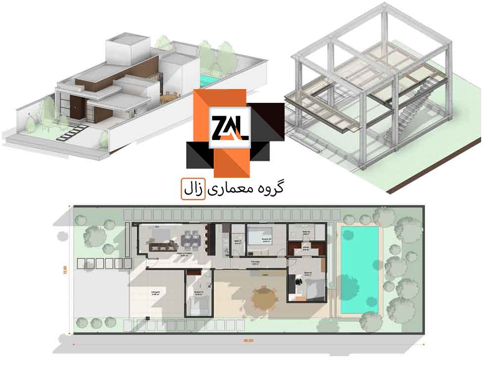 طراحی ویلا کوچک