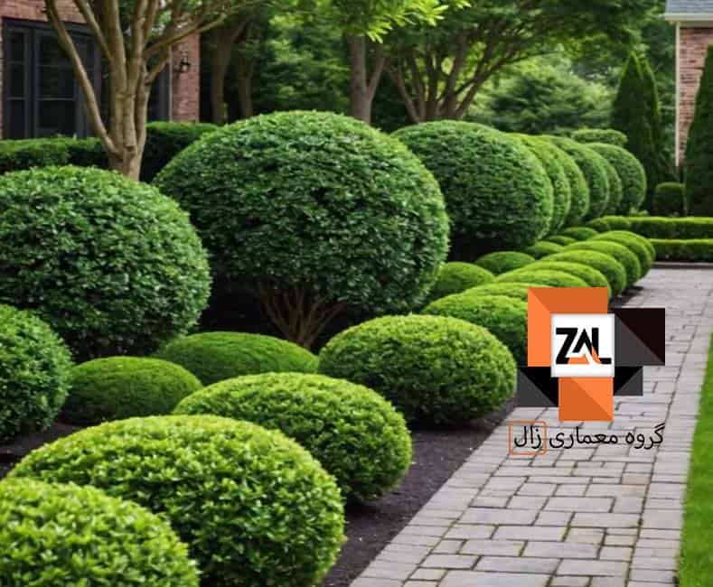 طراحی باغچه ویلا در شمال