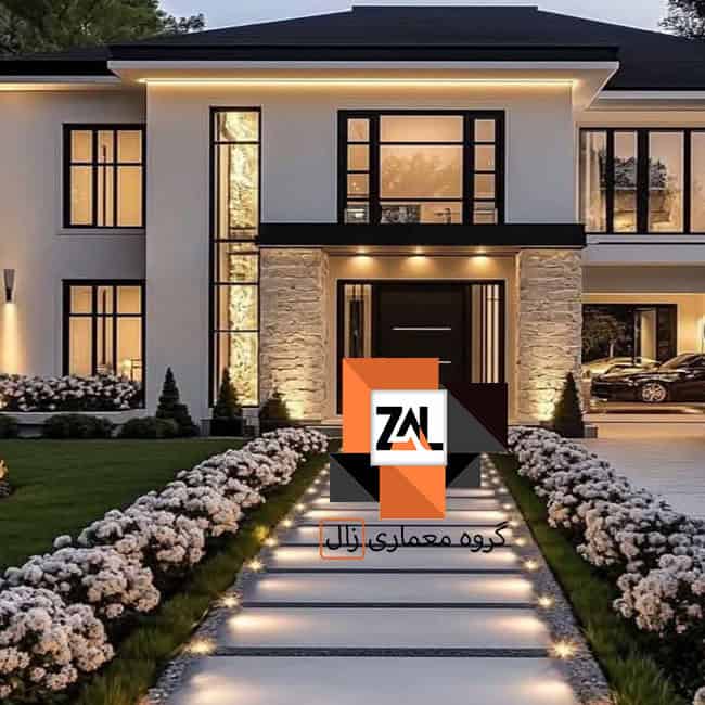 طراحی فضای سبز ویلا در شمال - زالارک
