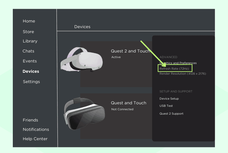 Oculus Quest 2 Lagging In Steam VR? (Don't Panic, Easy Fix) 8 change oculus quest refresh rate