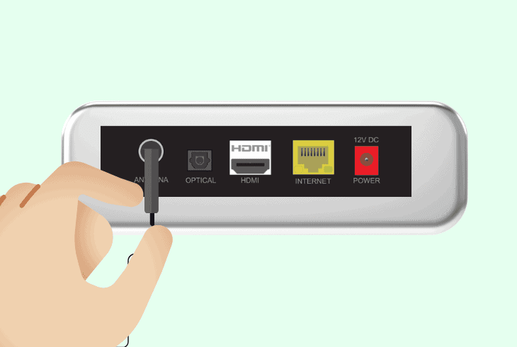 Fetch TV Troubleshooting No Signal? (7 Proven Fixes) 5 reconnect the antenna cable