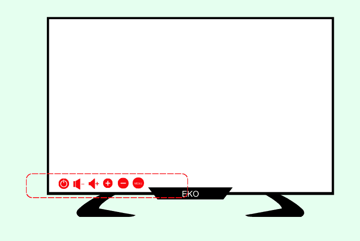 How To Use EKO TV Without Remote? (Navigate Like a Pro) 2 use the physical buttons