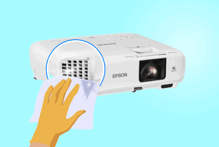 Epson Projector Overheating? (7 Steps to Cool It Down!) 3 clean epson’s air intake vents