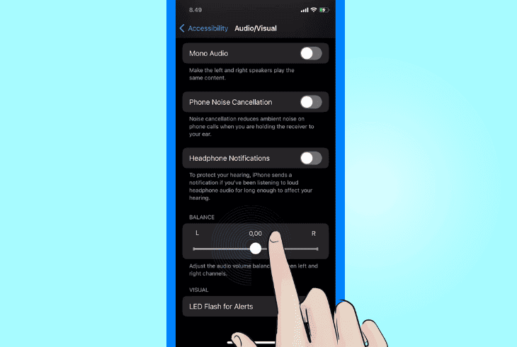 Raycon Left Earbud Quiet? - (Try These Solutions First) 5 center audio balance on apple ios
