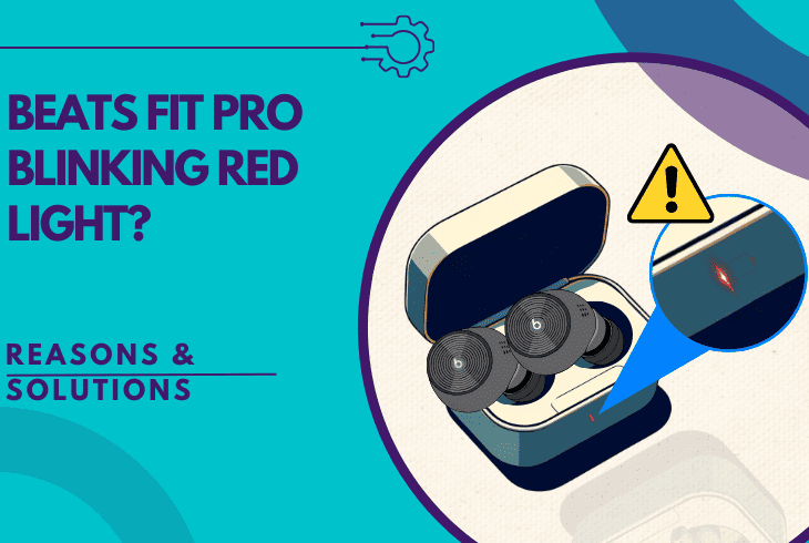 beats fit pro blinking red light