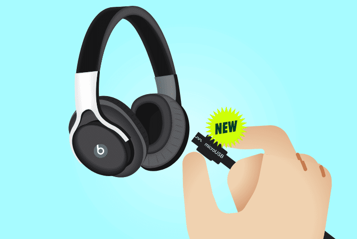 Beats Solo 3 Blinking White Light? - (Reasons & Solutions) 5 try different microusb cable