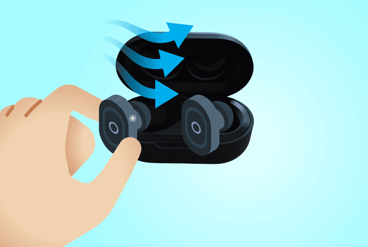 JLab Earbuds Flashing White Light? - (Reasons & Solutions) 3 reinsert the jlab earbuds