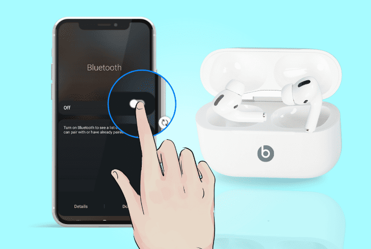 Beats Studio Buds Microphone Not Working? - (7 Proven Solutions) 2 toggle the bluetooth off & on