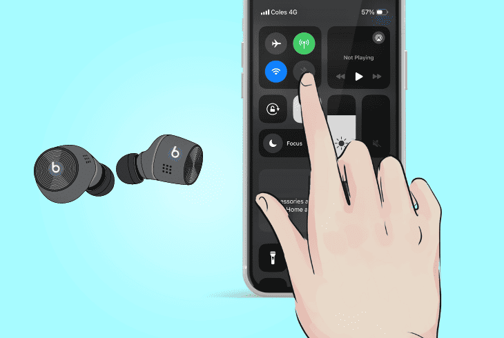 Beats Fit Pro Not Connecting To iPhone? - 7 Best Ways to Fix! 3 toggle bluetooth off & on