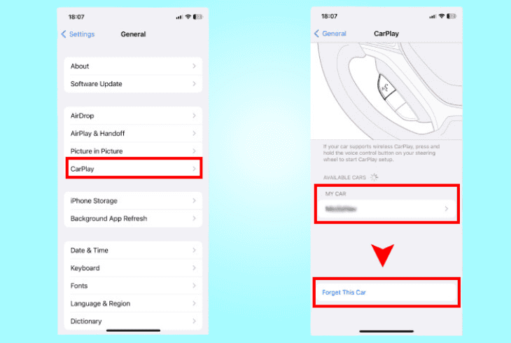 Apple CarPlay Won't Stay Connected? Here's How to Fix 4 remove the car’s “carplay” profile