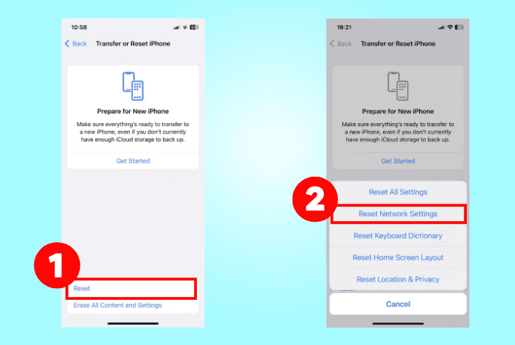 Apple CarPlay Won't Stay Connected? Here's How to Fix 7 reset the iphone’s network setting
