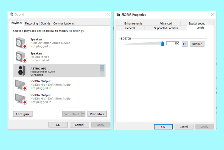 Astro A50 Static Noise? (Silence the Crackle) 6 adjust your output levels (windows)