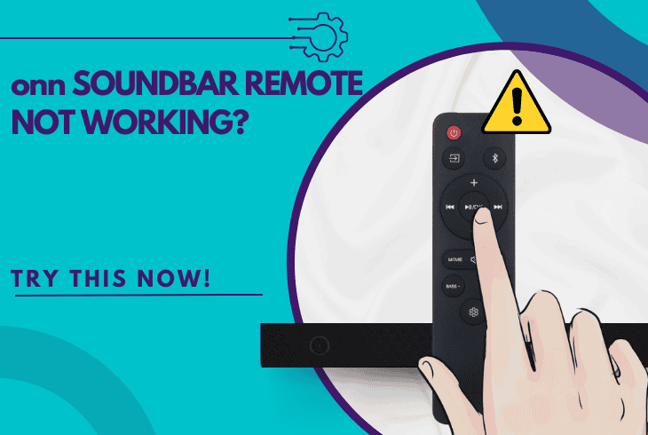 onn soundbar remote not working