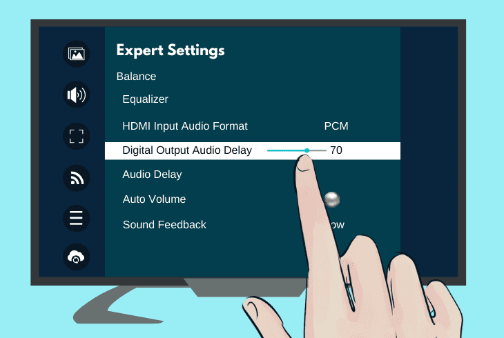 Samsung TV And Soundbar Out of Sync? (7 Instant Fixes) 5 adjust the tv’s “audio delay” options