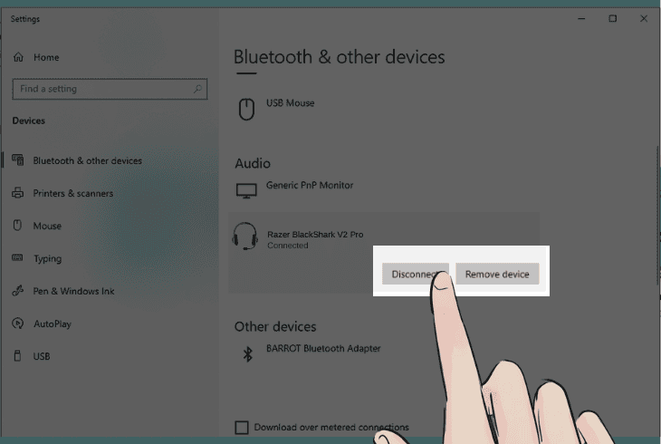Razer BlackShark V2 Pro Beeping (Don't Panic, Easy Fix!) 8 re-add the blackshark’s bluetooth profile