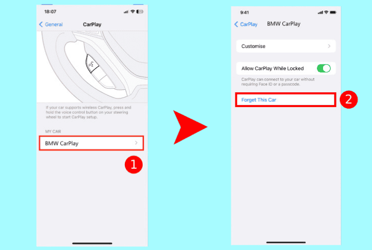 BMW Apple Carplay Not Connecting? (Don't Panic, Easy Fix!) 8 re-add the bmw carplay’s profile