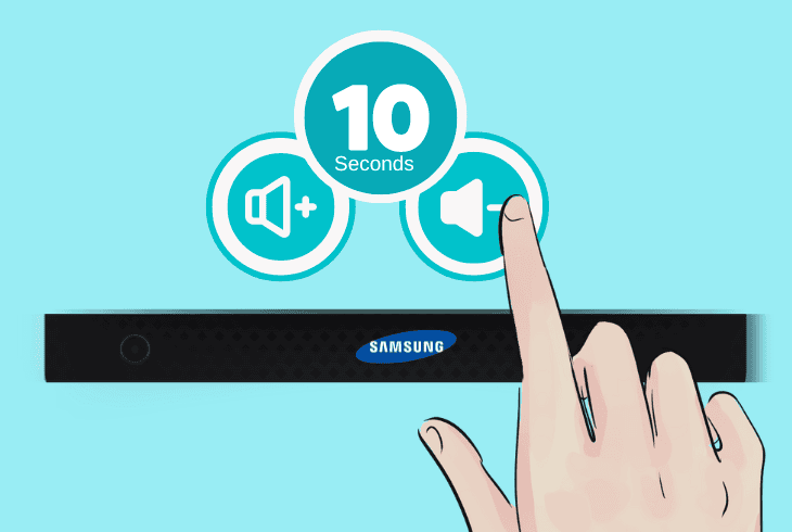Worried with Samsung Soundbar Red Light? (4 Easy Solutions) 8 reset via volume buttons