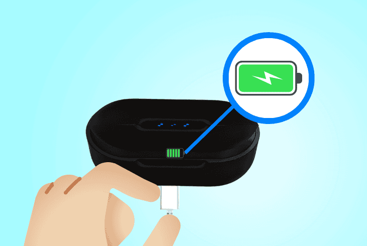 JLab Go Air Won't Turn Off? - (7 Proven Ways to Fix!) 5 re-charge the jlab go air case