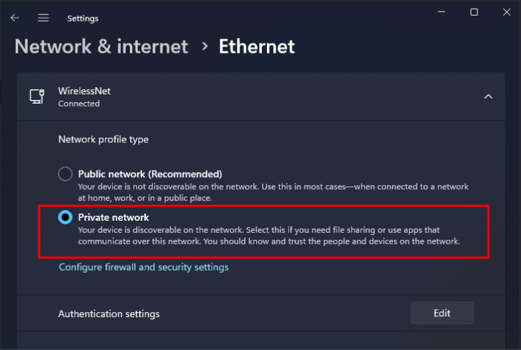 How to Fix Sonos Error Code 1013? (Instant Fix) 8 switch your network to “private”