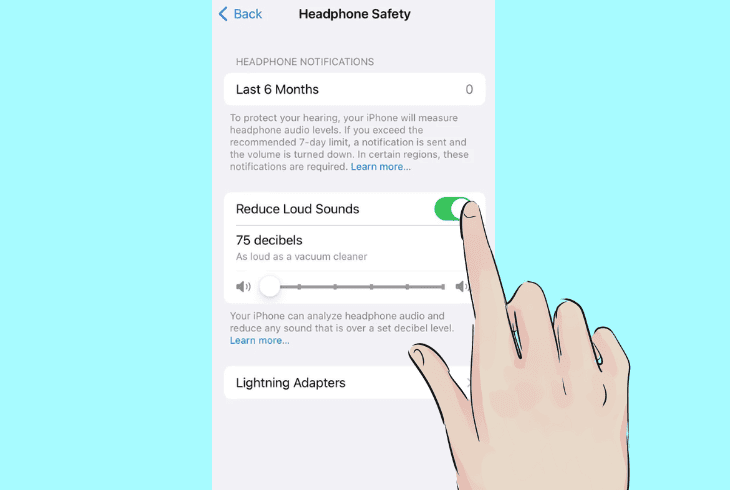 Sony WH-1000XM4 Not Loud Enough? (5 Best Ways to Fix!) 8 disable iphone reduce loud sounds