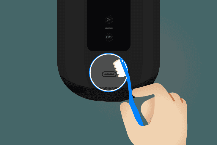 Sonos Move 2 Not Charging? (Don't Panic, Easy Fix!) 3 clean the sonos connection ports