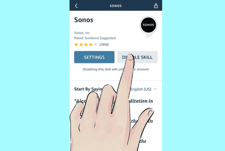 Sonos Move 2 Alexa Not Working? (7 Working Solutions) 6 disable/enable the sonos skill