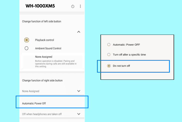 Sony WH-1000XM5 Keeps Disconnecting? (Don't Panic, Easy Fix) 6 turn off “auto-sleep” sony function