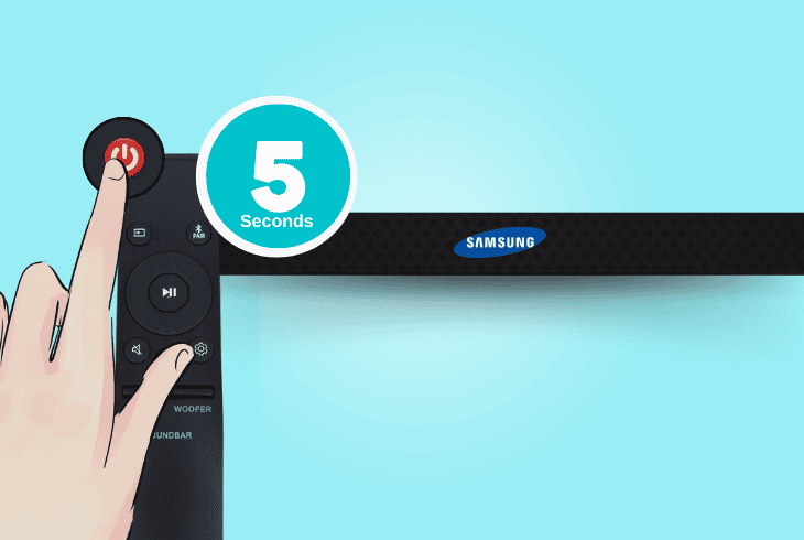 Worried with Samsung Soundbar Red Light? (4 Easy Solutions) 7 factory reset the soundbar