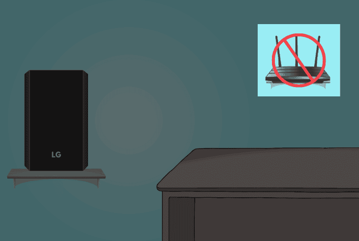 Fix LG Soundbar Subwoofer Cutting Out Issue - (It's Easier Than You Think!) 5 eliminate any wireless interference