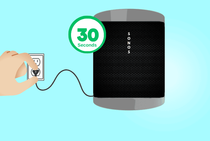 Worried with Sonos Era 100 Red Light? (Best Ways to Fix!) 5 unplug your sonos era for 30 seconds