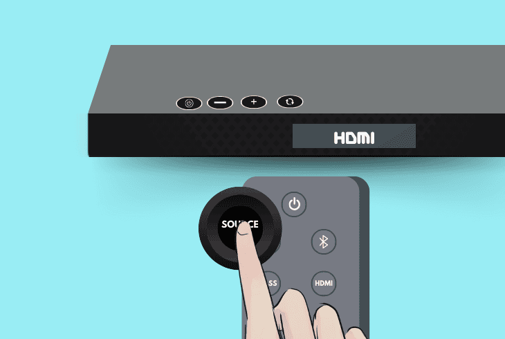 JBL Soundbar Not Connecting To TV? (Don't Panic, Easy Fix) 3 adjust the jbl soundbar’s source