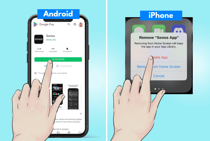 is Your Sonos Beam Not Connecting To WiFi? (Easy Fix) 7 reinstall the sonos’s mobile app