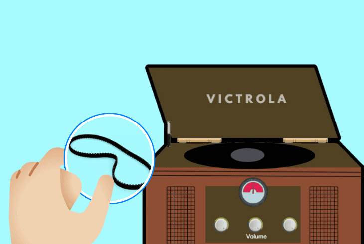 Why Is My Victrola Record Player Not Turning On? (Easy Fix!) 5 reinstalling the belt