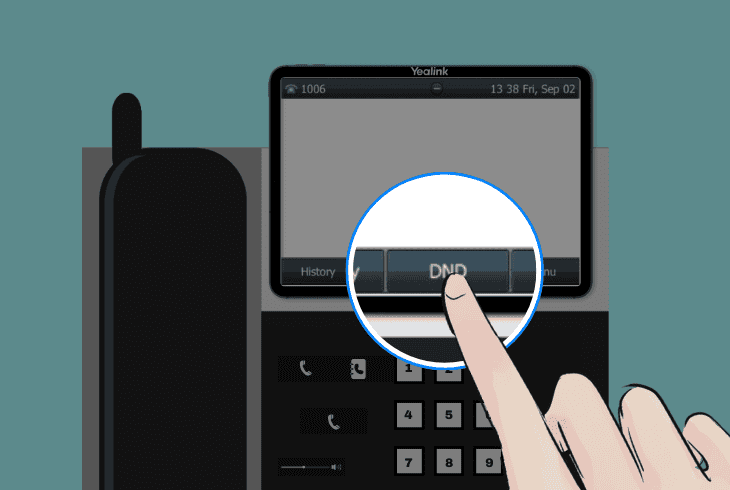 Yealink Phone Not Receiving Incoming Calls? (Easy Fix) 2 stop the dnd (do not disturb) mode