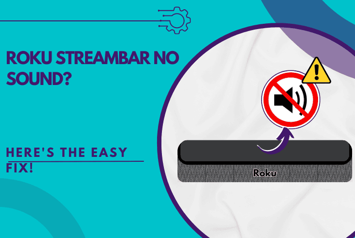 roku streambar no sound