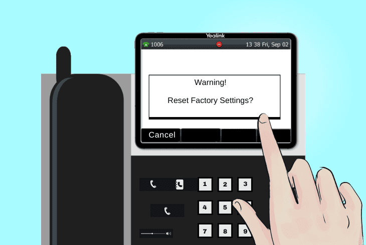 Yealink Phone Red Light Flashing? (Don't Panic, Easy Fix!) 9 how to reset yealink through phone menu